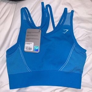 NWT Gymshark Blue Ultra Seamless Sports Bra Small